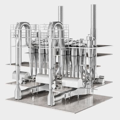 XSG Serisi Flash Vaporization Dryer Kalsiyum Karbonat için Yüksek Standart Paslanmaz Çelik Spin Flash Dryer