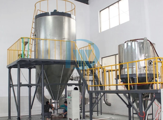 Eczane Düzeyinde ve 120-350 ° Kurutma Sıcaklığına Sahip Özel Yapılmış GMP Püskürtmeli Kurutma Makinesi