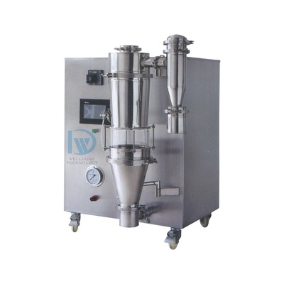 Laboratuvar Kullanımı için 30~300℃ Hava Giriş Sıcaklığı ve 1kg/sa Buharlaşma Kapasiteli Düşük Sıcaklıklı Vakumlu Sprey Kurutucu